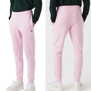 Lacoste Slim Fit Organice Cotton Fleece Joggers Sweatpants Mens Size Large Pants